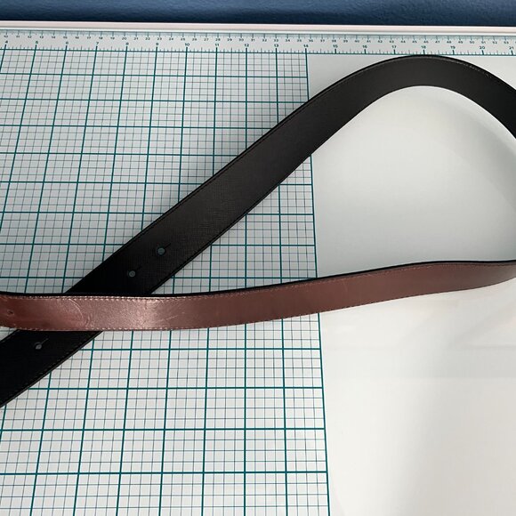 Tory Burch Black Leather Belt with Silver Buckle - Picture 7 of 9